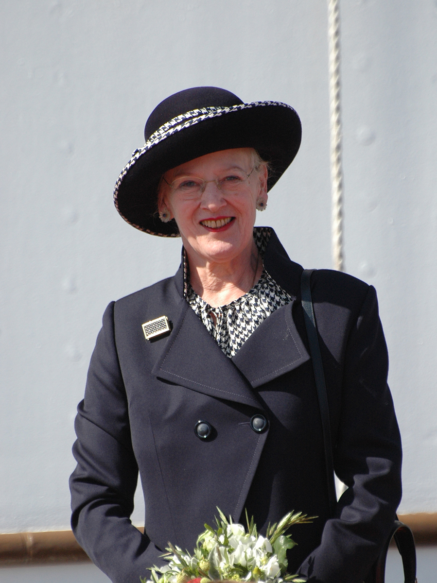 Billedet viser H.M. Dronning Margrethe ved hendes seneste besøg i Fredericia